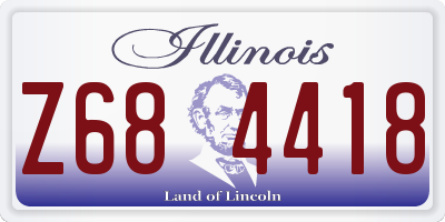 IL license plate Z684418