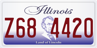 IL license plate Z684420