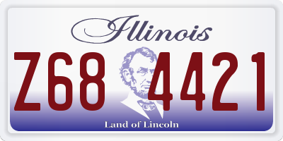 IL license plate Z684421