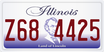 IL license plate Z684425
