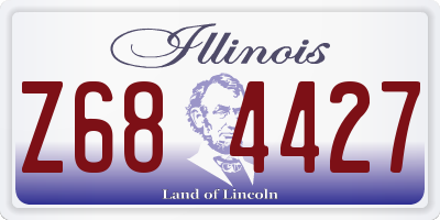 IL license plate Z684427