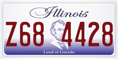 IL license plate Z684428