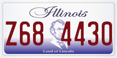 IL license plate Z684430