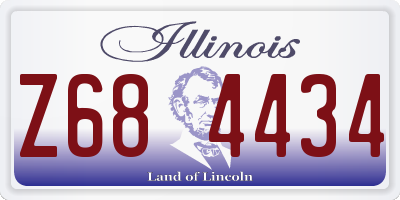 IL license plate Z684434