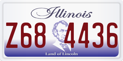 IL license plate Z684436