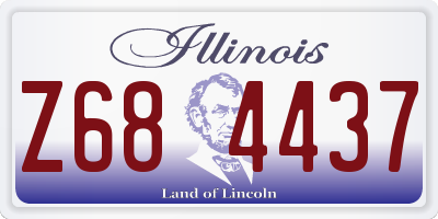 IL license plate Z684437
