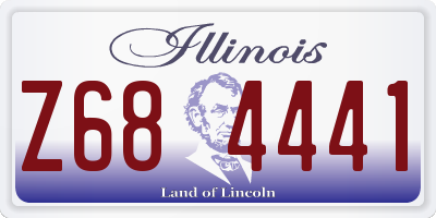 IL license plate Z684441