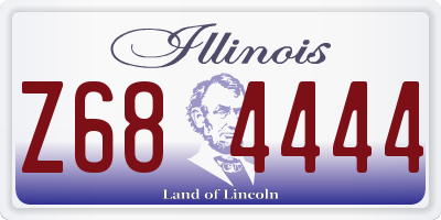 IL license plate Z684444