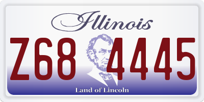 IL license plate Z684445