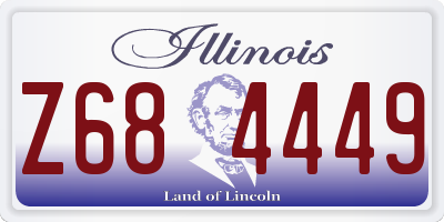 IL license plate Z684449