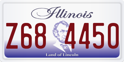 IL license plate Z684450