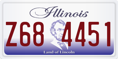 IL license plate Z684451
