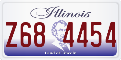 IL license plate Z684454
