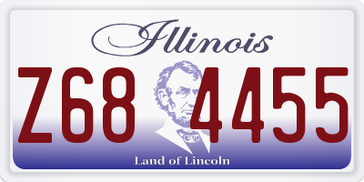 IL license plate Z684455