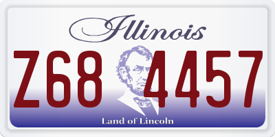 IL license plate Z684457