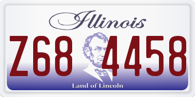 IL license plate Z684458