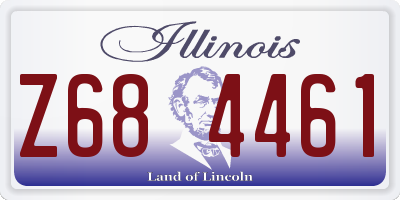IL license plate Z684461
