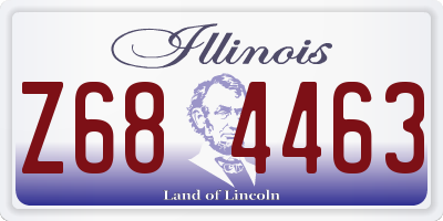 IL license plate Z684463