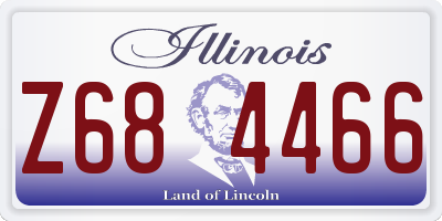 IL license plate Z684466