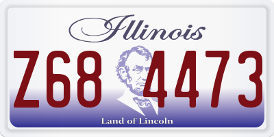 IL license plate Z684473