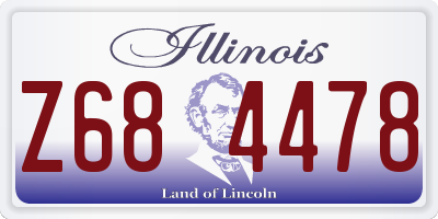 IL license plate Z684478