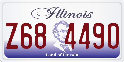 IL license plate Z684490