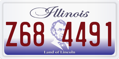 IL license plate Z684491