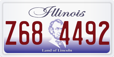 IL license plate Z684492