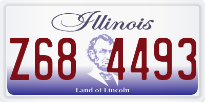 IL license plate Z684493