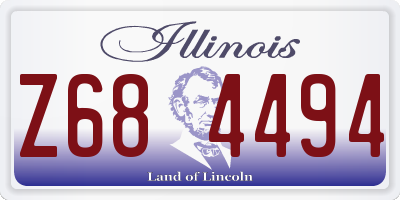 IL license plate Z684494
