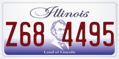 IL license plate Z684495