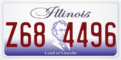 IL license plate Z684496