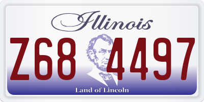 IL license plate Z684497