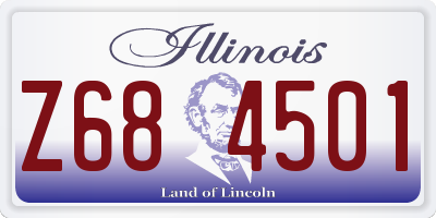 IL license plate Z684501