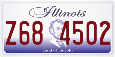 IL license plate Z684502