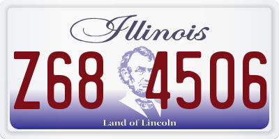 IL license plate Z684506