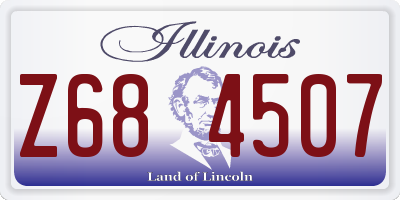 IL license plate Z684507