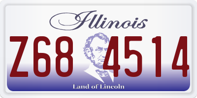 IL license plate Z684514