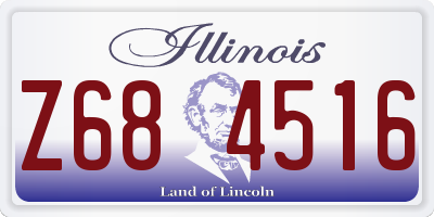 IL license plate Z684516