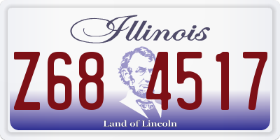 IL license plate Z684517