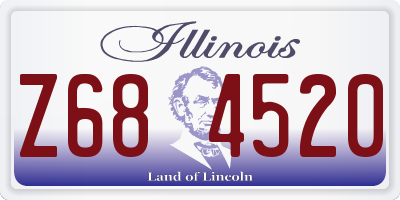 IL license plate Z684520