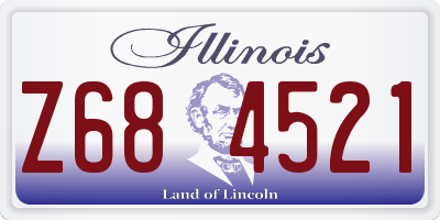 IL license plate Z684521