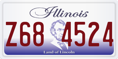 IL license plate Z684524