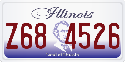 IL license plate Z684526