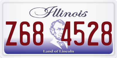 IL license plate Z684528