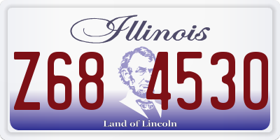 IL license plate Z684530
