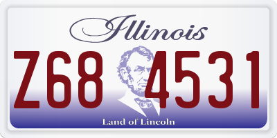 IL license plate Z684531