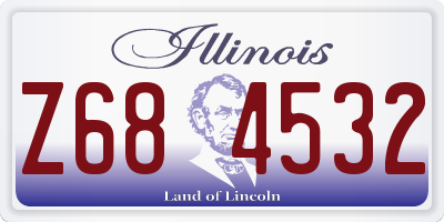IL license plate Z684532