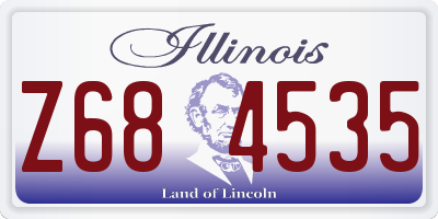 IL license plate Z684535