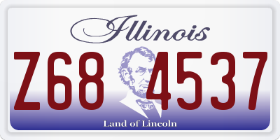 IL license plate Z684537